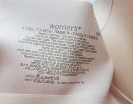 Simply Perfect By Warner's Women's 34B Underarm Smoothing Underwire Bra Pink image 5