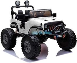 LIFTED JEEP MONSTER EDITION RIDE ON CAR 12V - WHITE - £626.04 GBP
