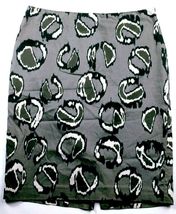 Ann Taylor Women&#39;s A Line Skirt Size 6 Black Gray White Side Zip - $16.83