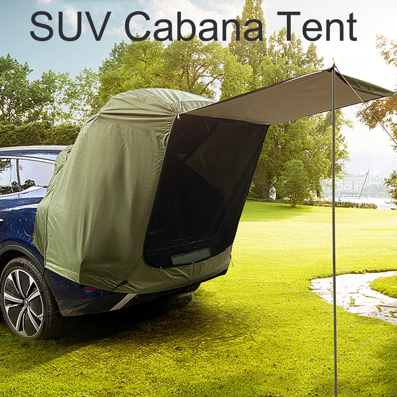 1set Camping Tent Kits SUV Cabana Tent With Awning Shade Large Space Wide Vision - £46.32 GBP+