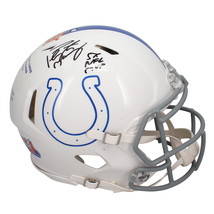 Peyton Manning Autographed &quot;5x NFL MVP&quot; FSM Authentic Helmet Fanatics LE... - £3,226.68 GBP