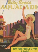 Billy Rose&#39;s Aquacade Program New York World&#39;s Fair 1940 Holm Weissmuller  - $13.86