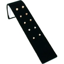 Black Velvet Earring Ramp Holds 5 Pair Jewelry Display - £15.26 GBP