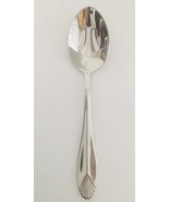 Heritage Mint SAFRANO Pierced Serving Spoon 8 3/8"L  18/10 Stainless VGUC - $8.09