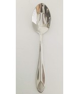 Heritage Mint SAFRANO Pierced Serving Spoon 8 3/8&quot;L  18/10 Stainless VGUC - $12.25 CAD