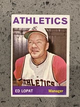 1964 Topps Ed Lopat  Kansas City Athletics #348 EXMT+ $2.88 B3G1 - $2.88