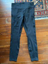 Athleta Contender yoga pant blk with zipper pockets SM EUC - £18.59 GBP