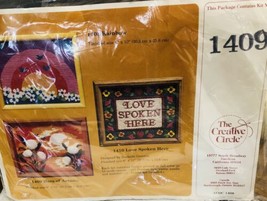 Creative Circle  Counted Cross Stitch Hues of Autumn 1409 Wall Hanging Unopened - £14.12 GBP