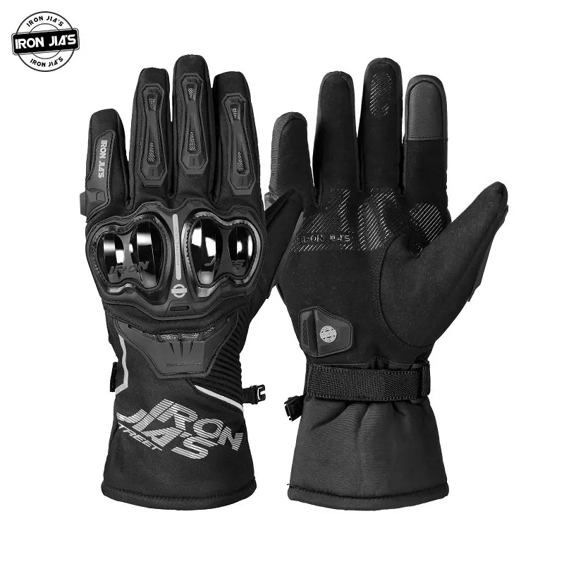 IRON JIA&#39;S Winter Motorcycle Gloves For Men Waterproof Touch Screen Motorbike - £26.98 GBP+