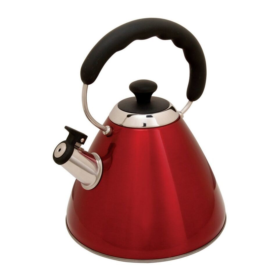 Mr Coffee Hartleton Whislting Tea Kettle, 2-Quart, Red - $24.70