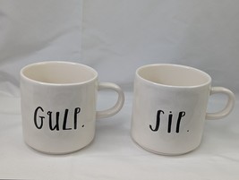 Rae Dunn Magenta Gulp Sip Mug Coffee Cup Lot of 2 Artisan Dot - $43.95