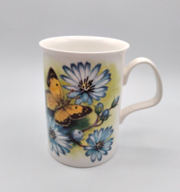 Vtg 1996 Elegance Bone China Mug Monarch Butterfly Flowers England-2 Available - £7.56 GBP