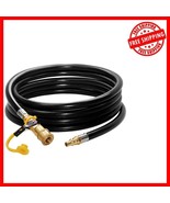 12&#39; Low-Pressure Propane RV Quick Connect Hose with Safety Shutoff Valve - $764.70 MXN