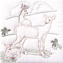 Jack Dempsey Needle Art Deer Family Quilt Blocks - £14.34 GBP