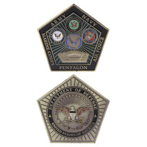 Pentagon Department Of Defense Dod Army Navy Air Force Marines Challenge Coin - $34.99