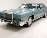 1979 Lincoln Town Car (Turquoise) POSTER 24 X 36 INCH Looks Sweet! - £18.02 GBP