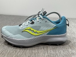 Saucony Blaze Tr Hiking Trail Running Shoes Womens 9.5 Blue Gray Sneaker... - $29.69