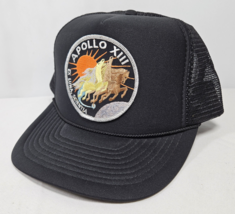 Apollo XIII 13 Patch Black Trucker Hat Quality Caps By George Snapback M... - $19.95