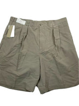 Nwt Perry Ellis Beige Pleat Front Cotton Chino Style Casual Shorts Sz 40 - £19.90 GBP