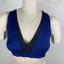 Victorias Secret Sport Bra Size Large Dark Blue Black X-Back Straps Exer... - £15.23 GBP