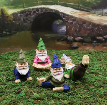 Ebros Set of 4 Mini Yoga Garden Gnomes Miniature Figurines - £11.78 GBP