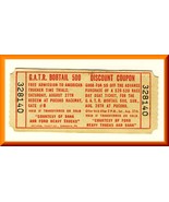 Vintage Pocono Raceway Ticket, GATR Bobtail 500, Pennsylvania/PA - $65.96 MXN