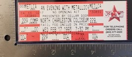 Metallica - Vintage February 17, 1993 Charleston, Sc Mint Whole Concert Ticket - £23.56 GBP