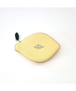 Coach CAN30 Lemon Coin Case Change Purse Moonlight Leather - $107.76 CAD