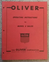 Vintage OLIVER Model 8 Wire Tie Baler owners operators manual catalog 1950s - $8.00