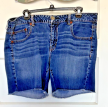 American Eagle Outfitters Dark Wash Cutoff Jean Shorts Size 14 - $25.10