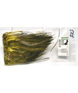 Grizzly Variant Saddle Hackle 5”-7” - Hareline Fly Tying Olive #505 - $161.87 MXN