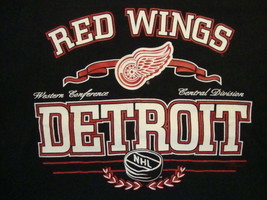 NHL Detroit Red Wings Hockey Western Conference Sportswear Fan T Shirt Size M - £12.18 GBP