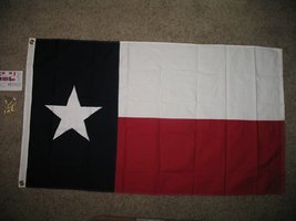 3&#39;x5&#39; Texas Flag Cotton 3x5 Flag Banner Clips 100% Embroidered Sewn hand made - £54.04 GBP