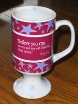 Mary Kay Coffee Cup Tea Mug Believe You Can Succeed and You Will Think Big  - $12.97