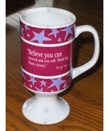 Mary Kay Coffee Cup Tea Mug Believe You Can Succeed and You Will Think Big  - £10.43 GBP