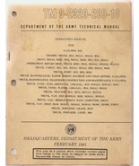 US Army February 1965 Operator&#39;s &amp; Technical Manual For 2 1/2 Ton Trucks - £15.62 GBP
