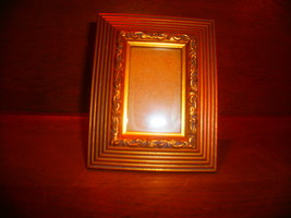 Gold Ornated Wood Picture Frame - $5.00