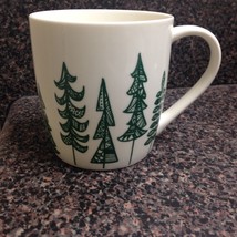 Starbucks Coffee Cup Mug Christmas Trees 2015 Holiday Pine Trees Evergreens - £11.95 GBP