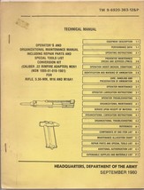 US Army M16/M16A1 Rifle Technical Manual Incl. Parts &amp; Special Tools Sep... - $10.00