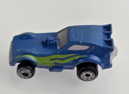 Vintage Micro Machines Plymouth Arrow Funny Car Blue Green Flame Galoob - $29.69