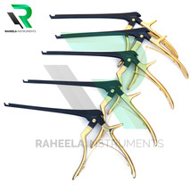 Kerrison Rongeurs 7″ Set of 5 PCs Black, Gold (1,2,3,4,5mm) Cervical Ort... - $145.00