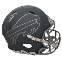 Josh Allen Autographed Buffalo Bills Slate Authentic Speed Helmet Beckett - £849.81 GBP