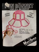 Merribee Needlecraft Kit Fun Bonnet Hat Kit--Instruction and Panels ONLY... - $306.65 MXN
