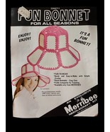 Merribee Needlecraft Kit Fun Bonnet Hat Kit--Instruction and Panels ONLY... - $304.57 MXN