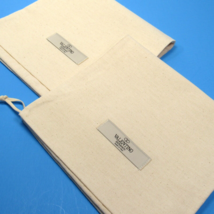 VALENTINO Drawstring Dust Bags (2 pcs) Ivory Approx. 15 1/2&quot; x 8 3/4&quot; - £19.18 GBP