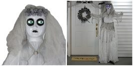 6&#39; Lighted and Animated Ghost Bride Halloween Decoration - £181.52 GBP