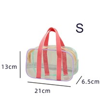 Women Shoulder Bag Transparent PVC Waterproof Portable Summer Beach Wash Bag for - £18.40 GBP