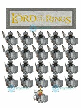 21Pcs/set The Lord Of The Ring Hobbit Dwarf Army Trident Sword Minifigures - £26.37 GBP