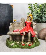 Gothic Day Of The Dead Skeleton Lady Waiting For The Perfect Man Statue ... - $25.99