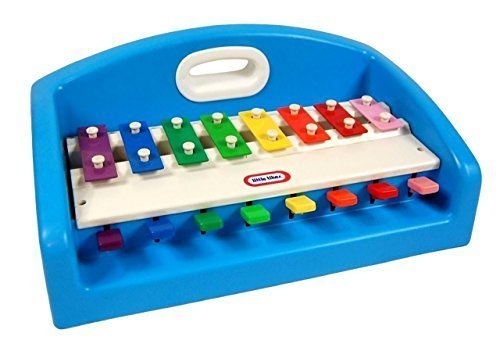 1985 Little Tikes Blue Tap-A-Tune Piano Xylophone and Keyboard with handle - £43.88 GBP